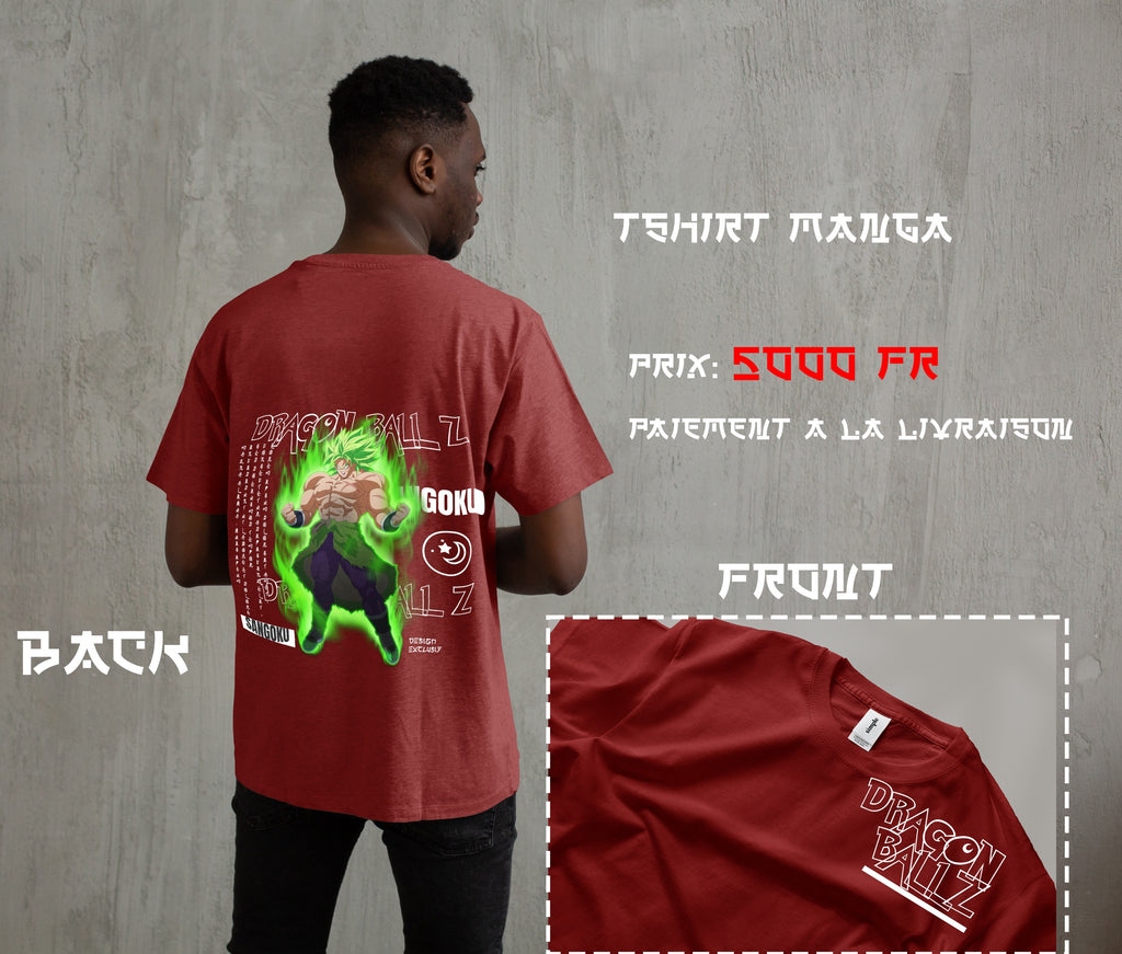 Dragon ball z T-shirt - Créateur manga  - Rouge - M